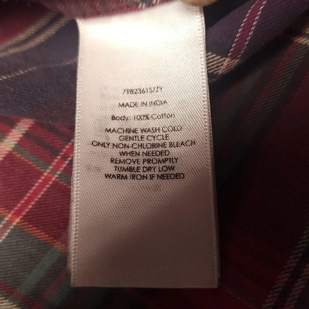 Polo Ralph Lauren Shirt Mens XL Multicolor Plaid Cotton Button Down